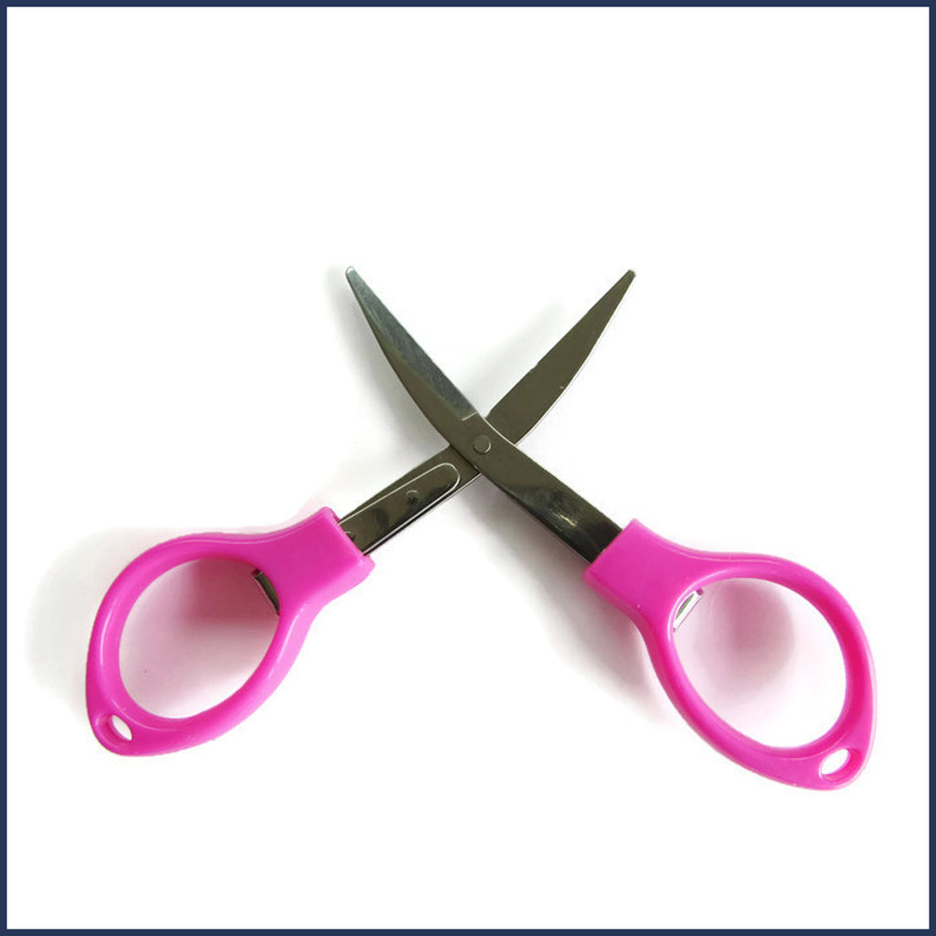 pink folding scissors