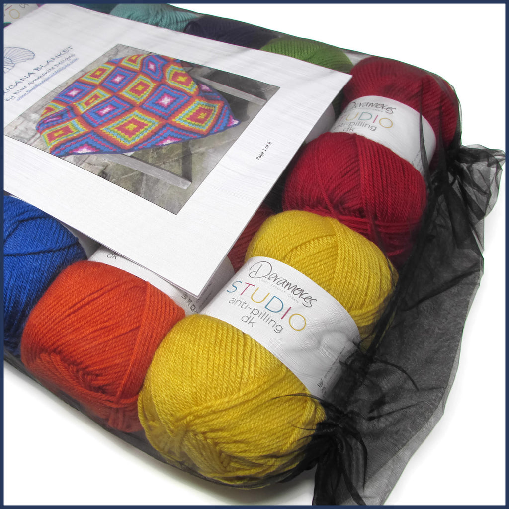 yarn kit for a crochet blanket