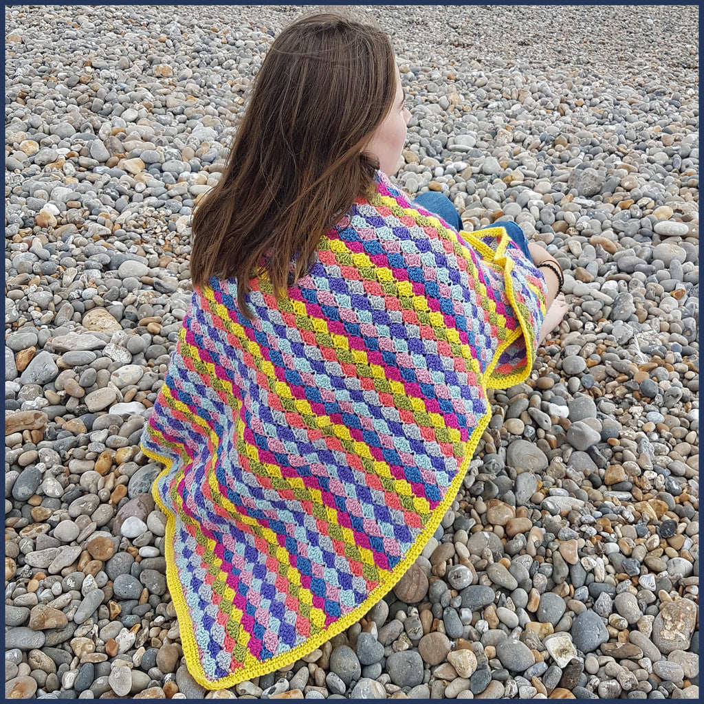 Seaside Crochet Blanket and Cushion Pattern