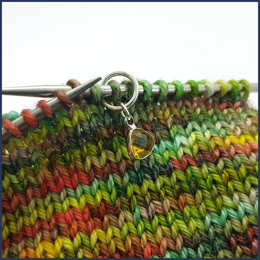 Stained Glass Knitting Markers