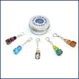 Gris Cubism Stitch Marker Set