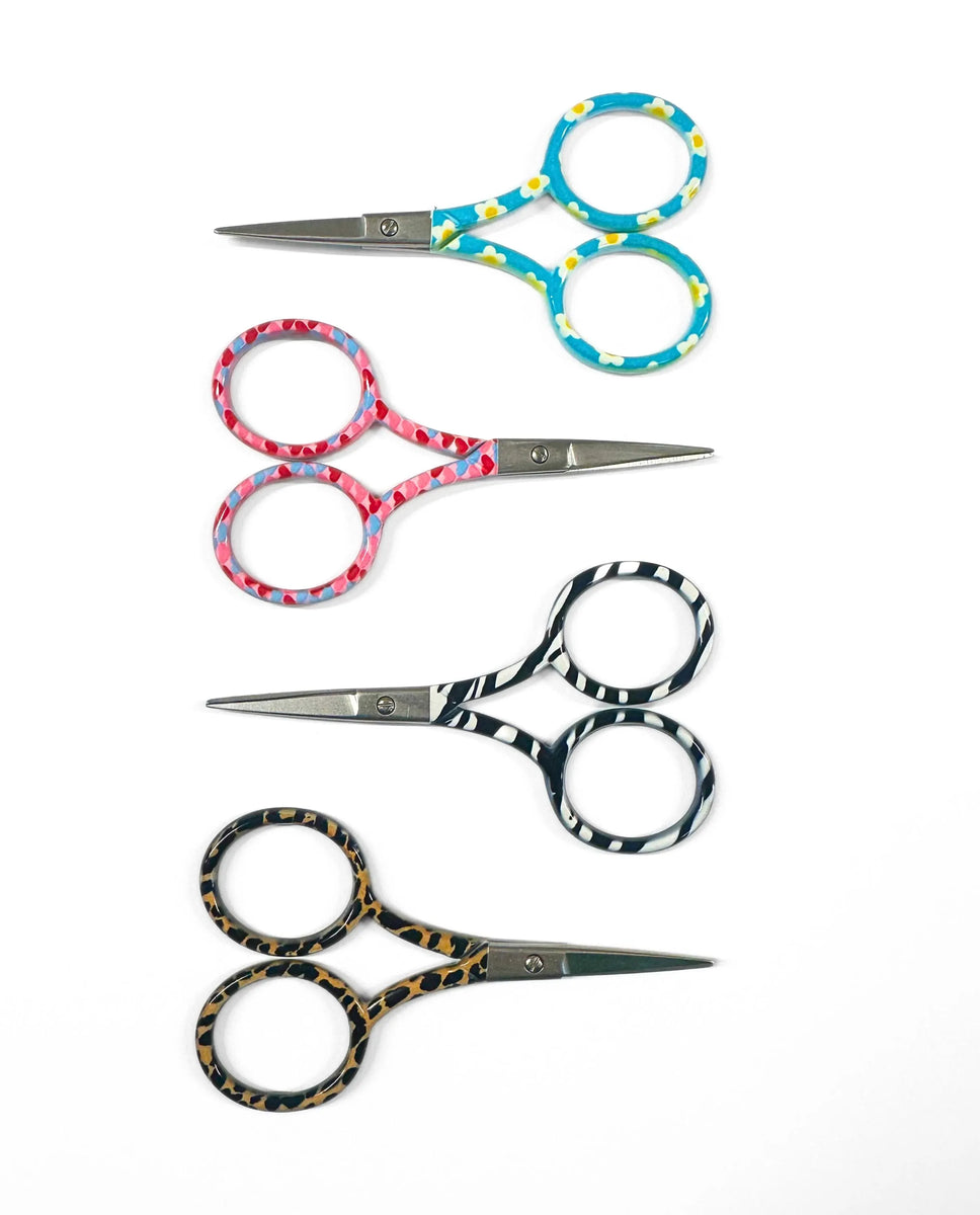 Printed Embroidery Scissors – Blue Ammonite Designs