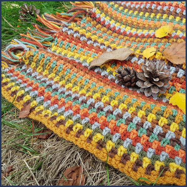 Autumn Woodland Crochet Blanket Kit