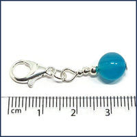 Blue Agate Stitch Marker Set