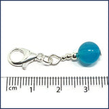 Blue Agate Stitch Marker Set