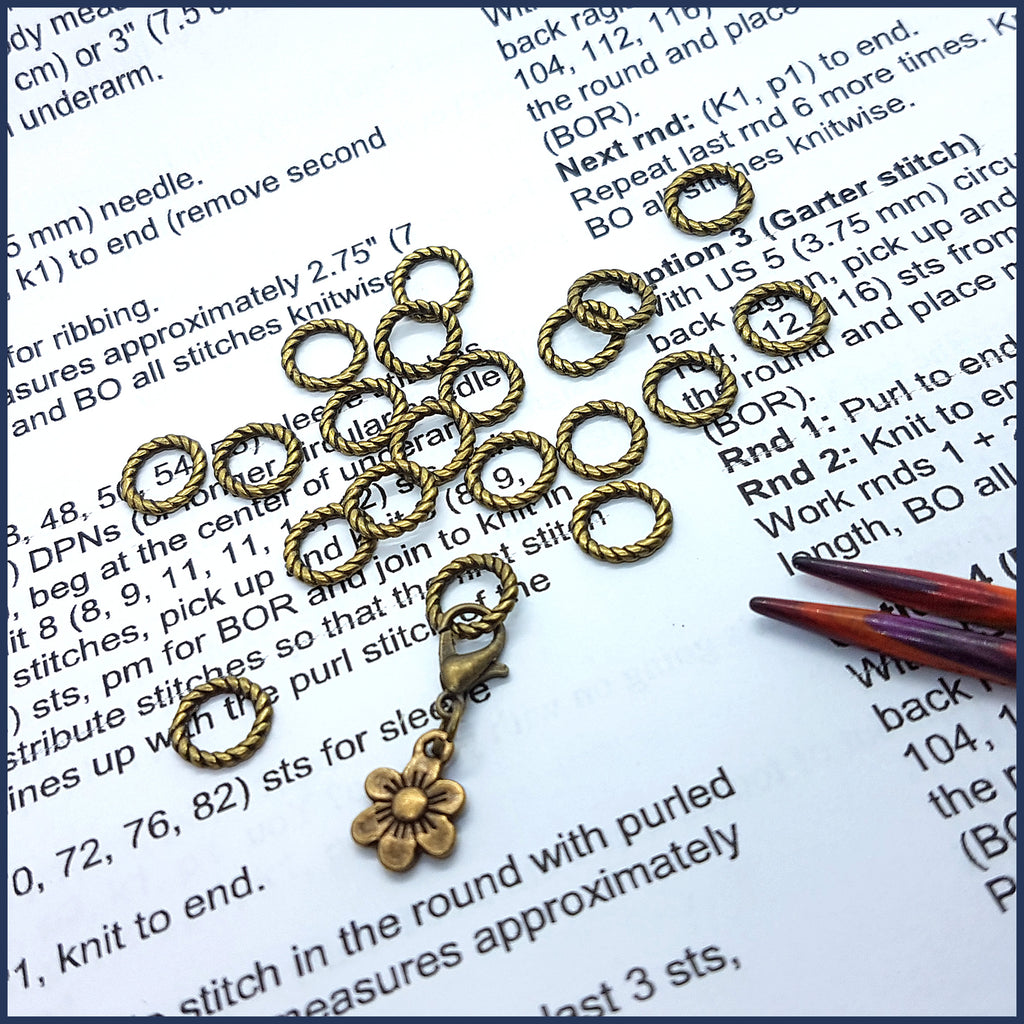 Bronze Twist Ring Markers