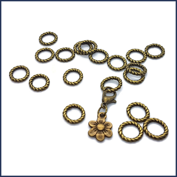 Bronze Twist Ring Markers