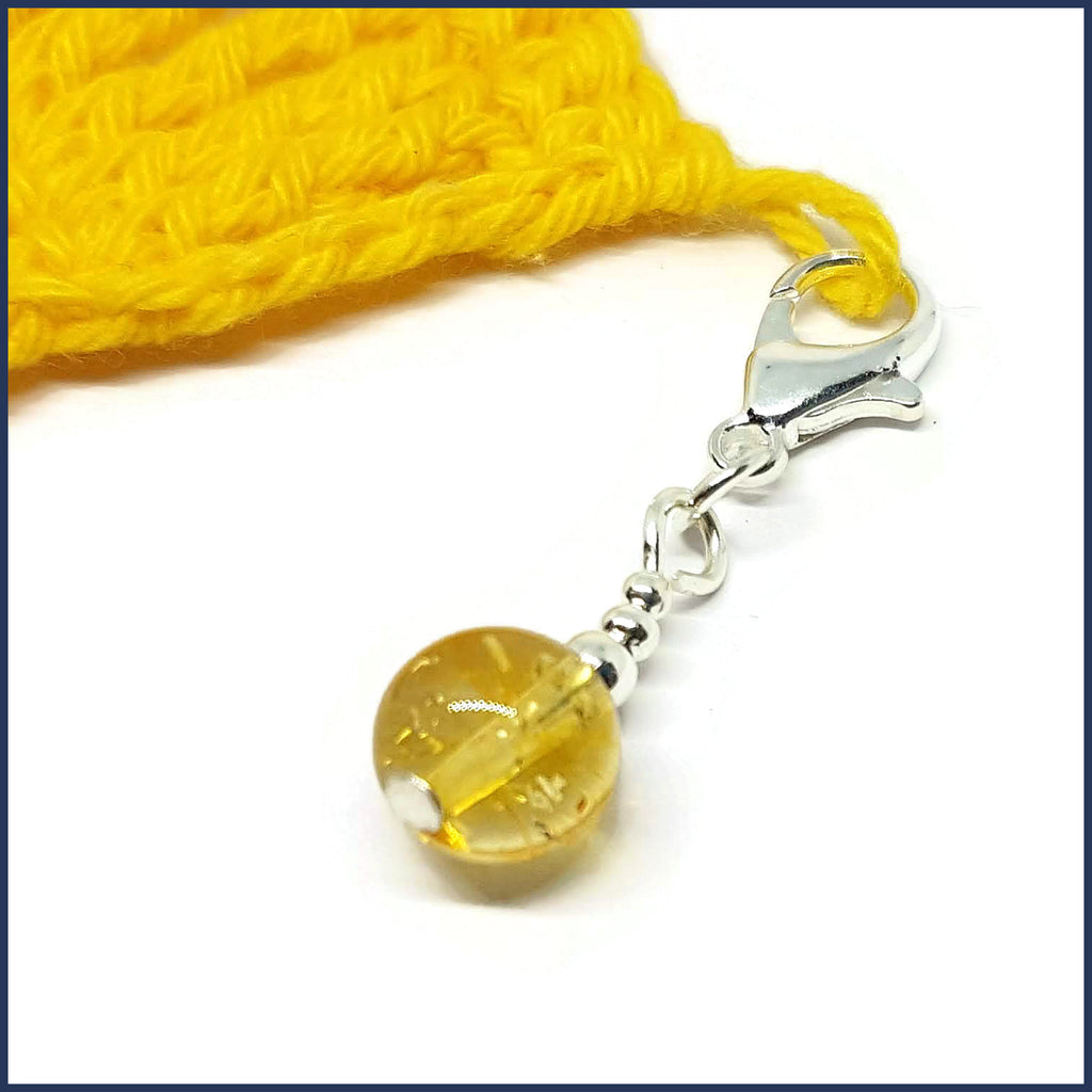Citrine Stitch Marker Set