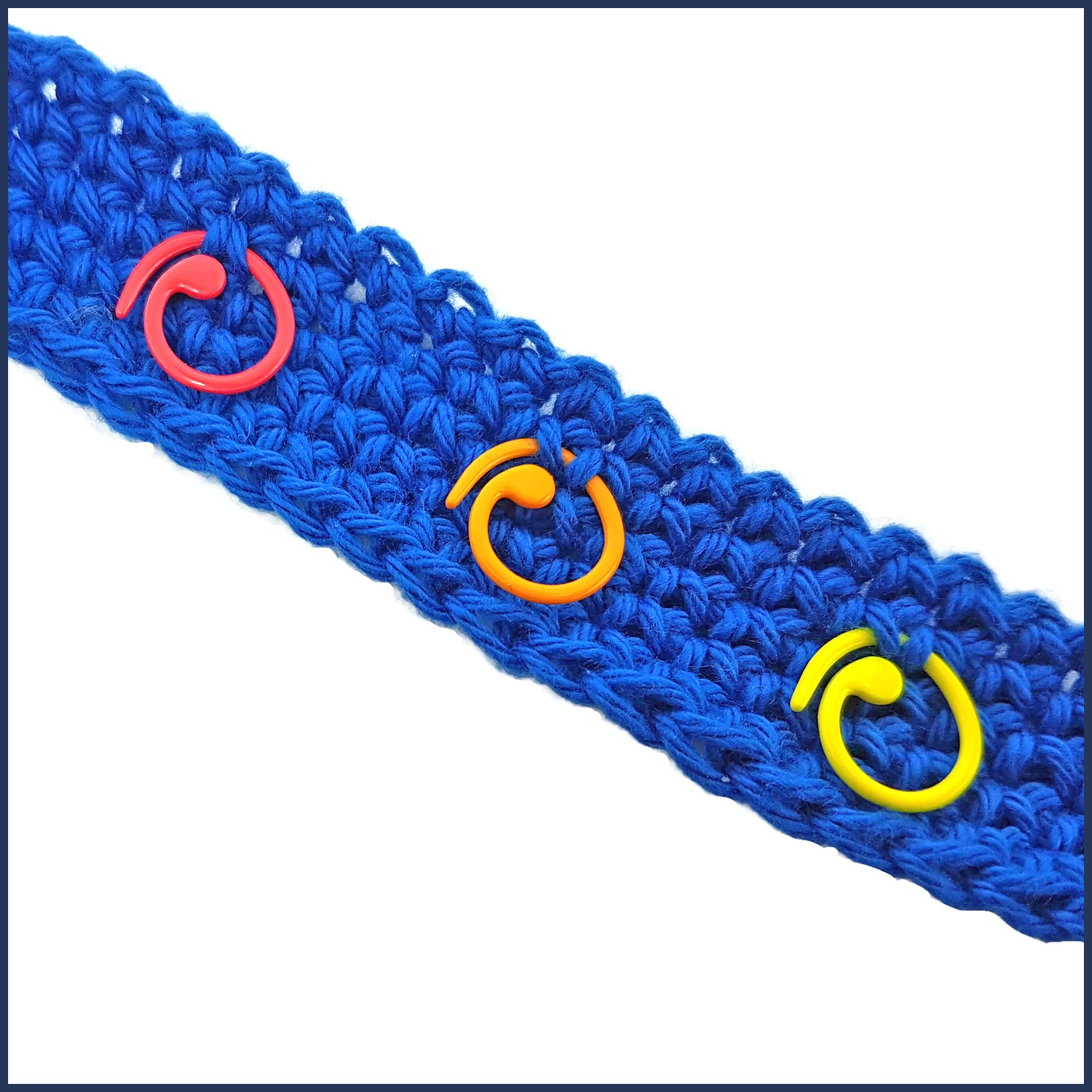 Curly Wurly Removable Stitch Marker Set – Blue Ammonite Designs