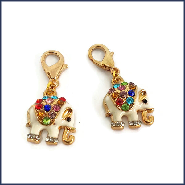 Festive Elephant Stitch Markers