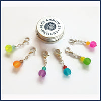 Fruit Pips Glass Stitch Marker Set