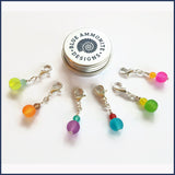 Fruit Pips Glass Stitch Marker Set