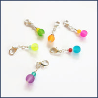 Fruit Pips Glass Stitch Marker Set