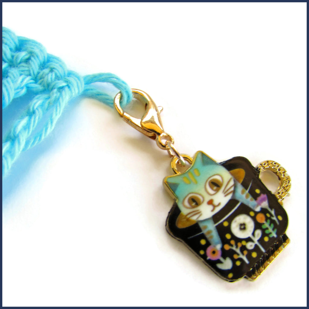 Kitty Cuppa Stitch Marker Set
