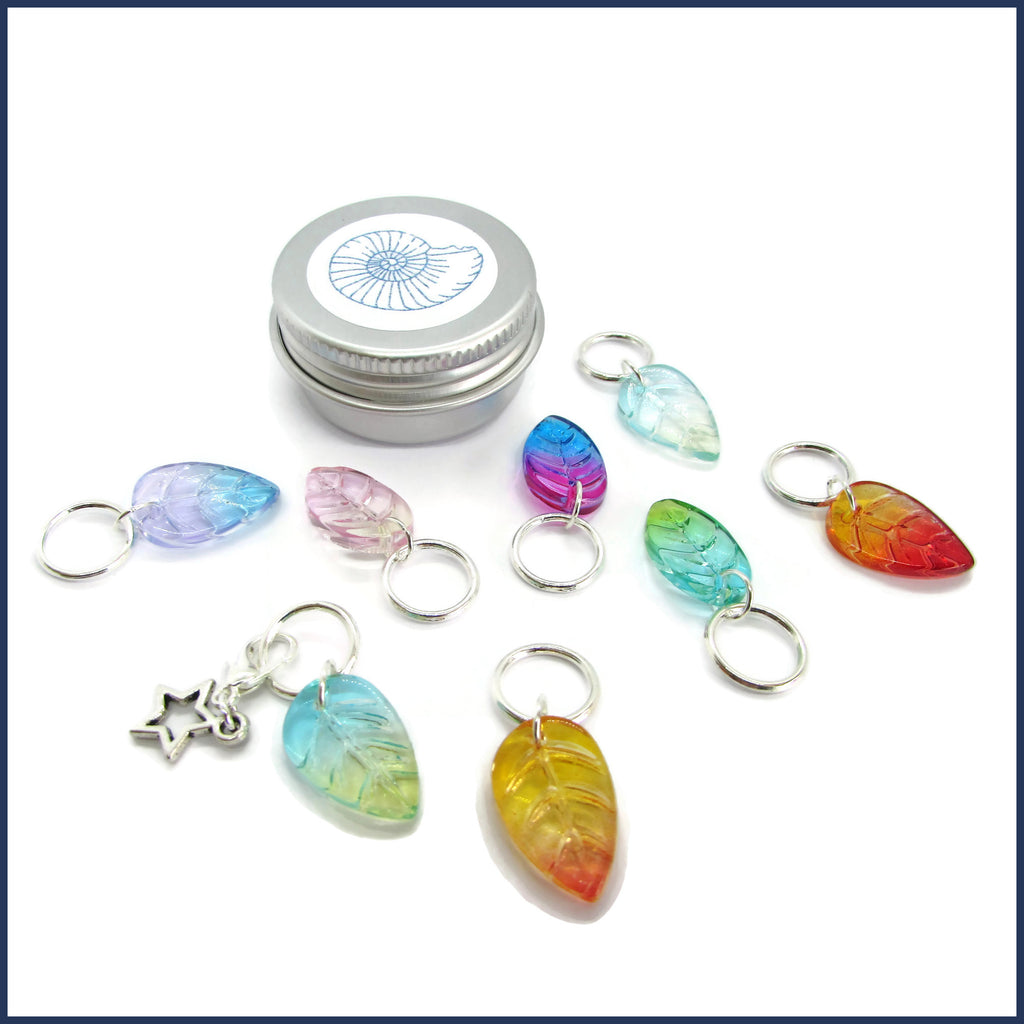 Leafy Bower Knitting Stitch Marker Set