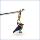 Little Birds Enamel Stitch Marker Charms