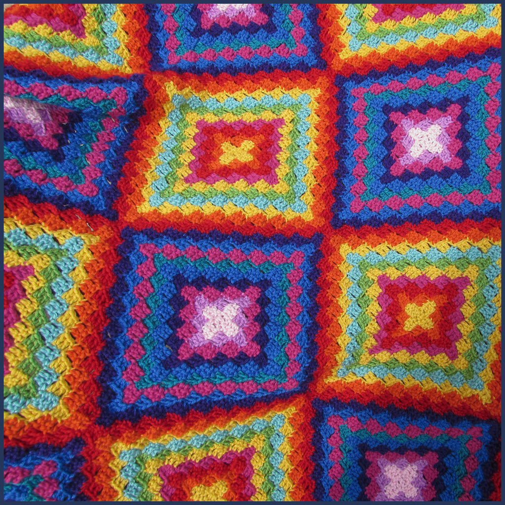 Mexican-inspired crochet blanket 