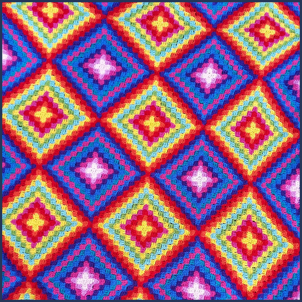 Mexican-inspired crochet blanket 