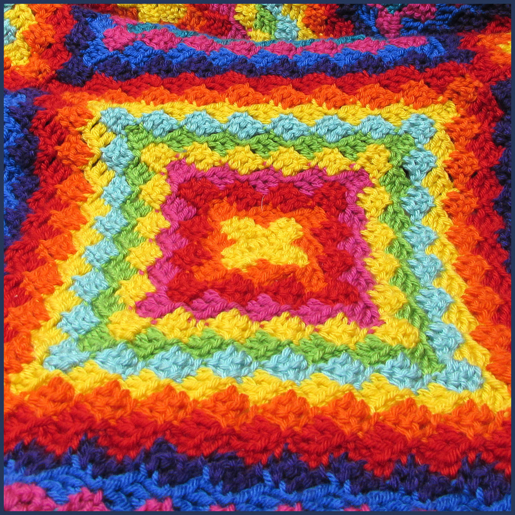 Mexican-inspired crochet motif