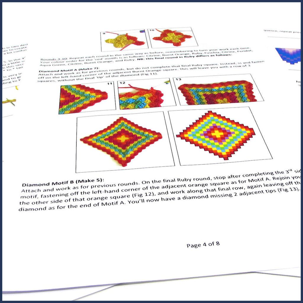 printed crochet pattern