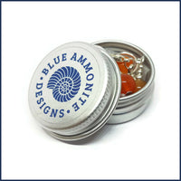 Orange Agate Knitting Marker Set