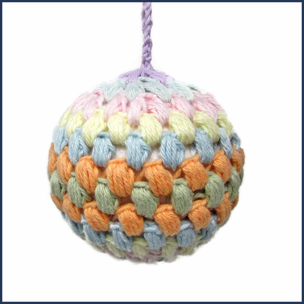 Puff Stitch Christmas Bauble - Free Crochet Pattern