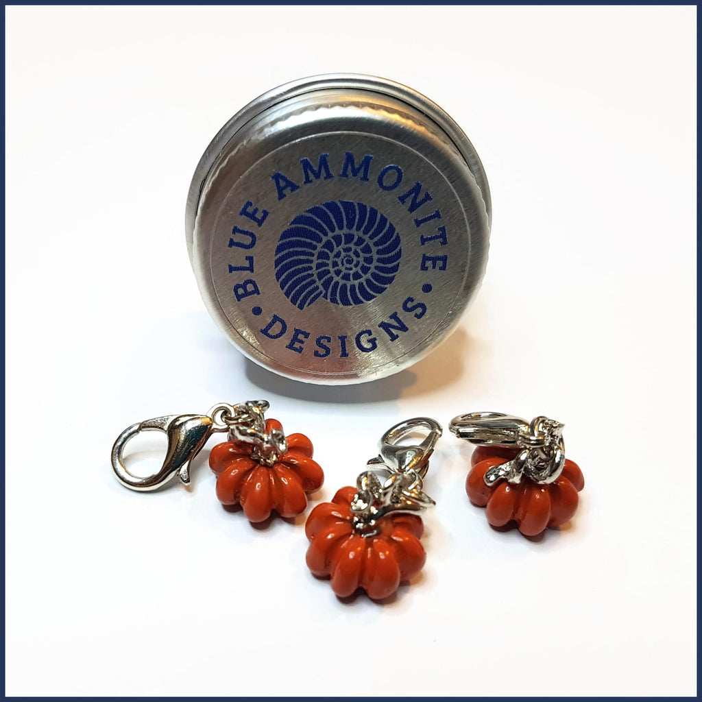 Pumpkin Patch Enamel Stitch Marker Set