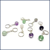 Rainbow Fluorite Knitting Marker Set