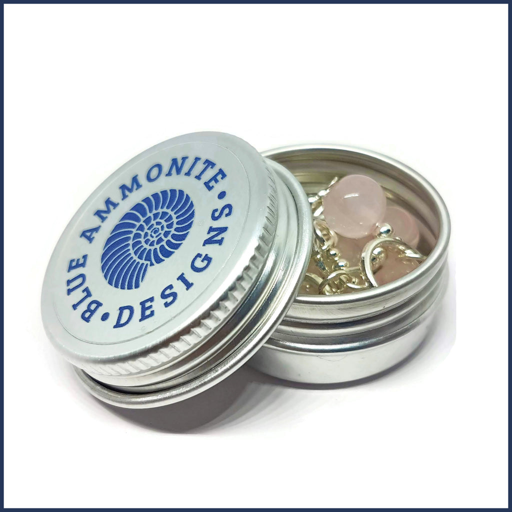Rose Quartz Knitting Marker Set
