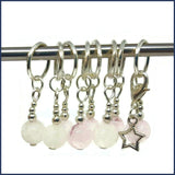 Rose Quartz Knitting Marker Set