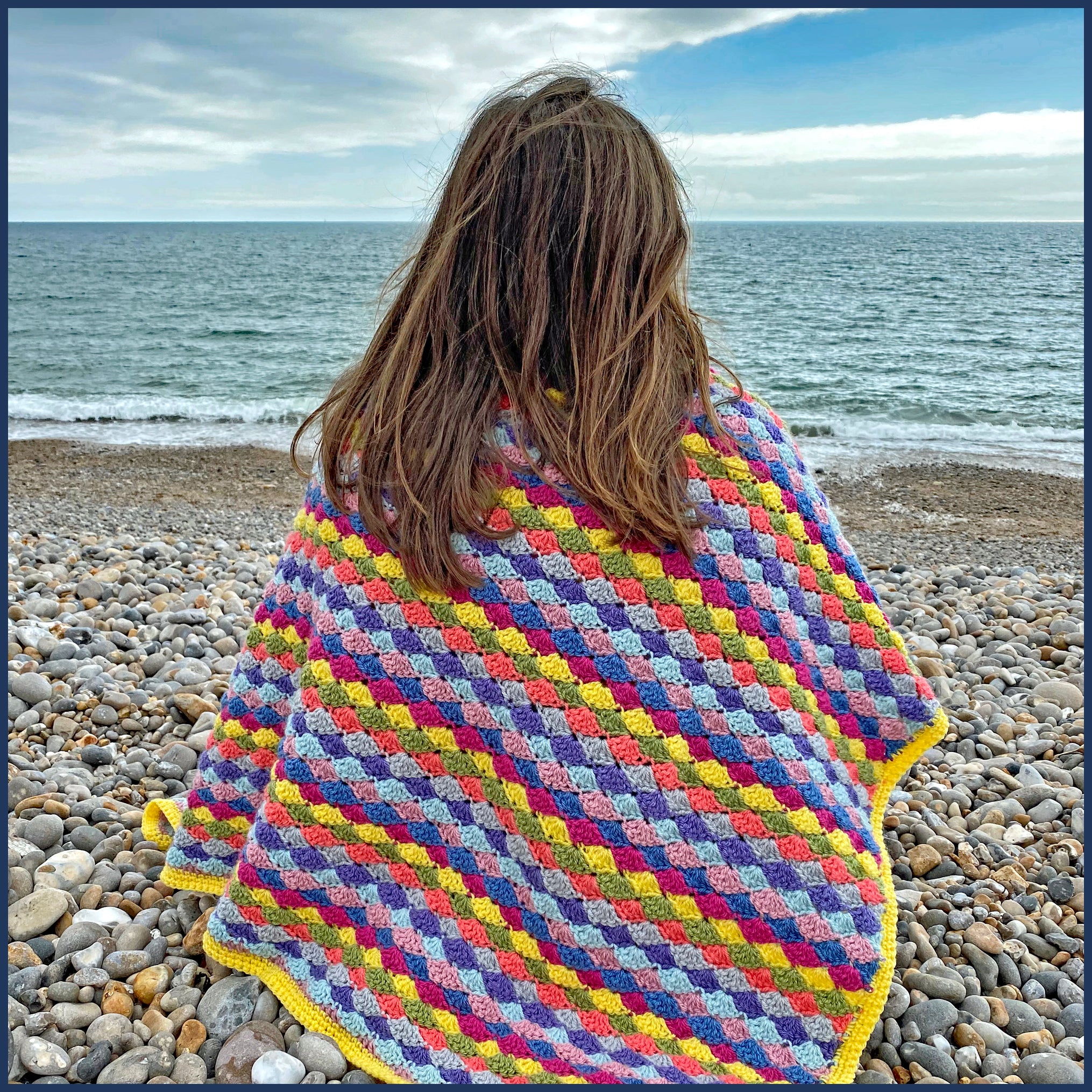 Seaside Crochet Blanket Kit - the ideal crochet gift for summer – Blue ...