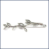 silver twig shawl pin/brooch