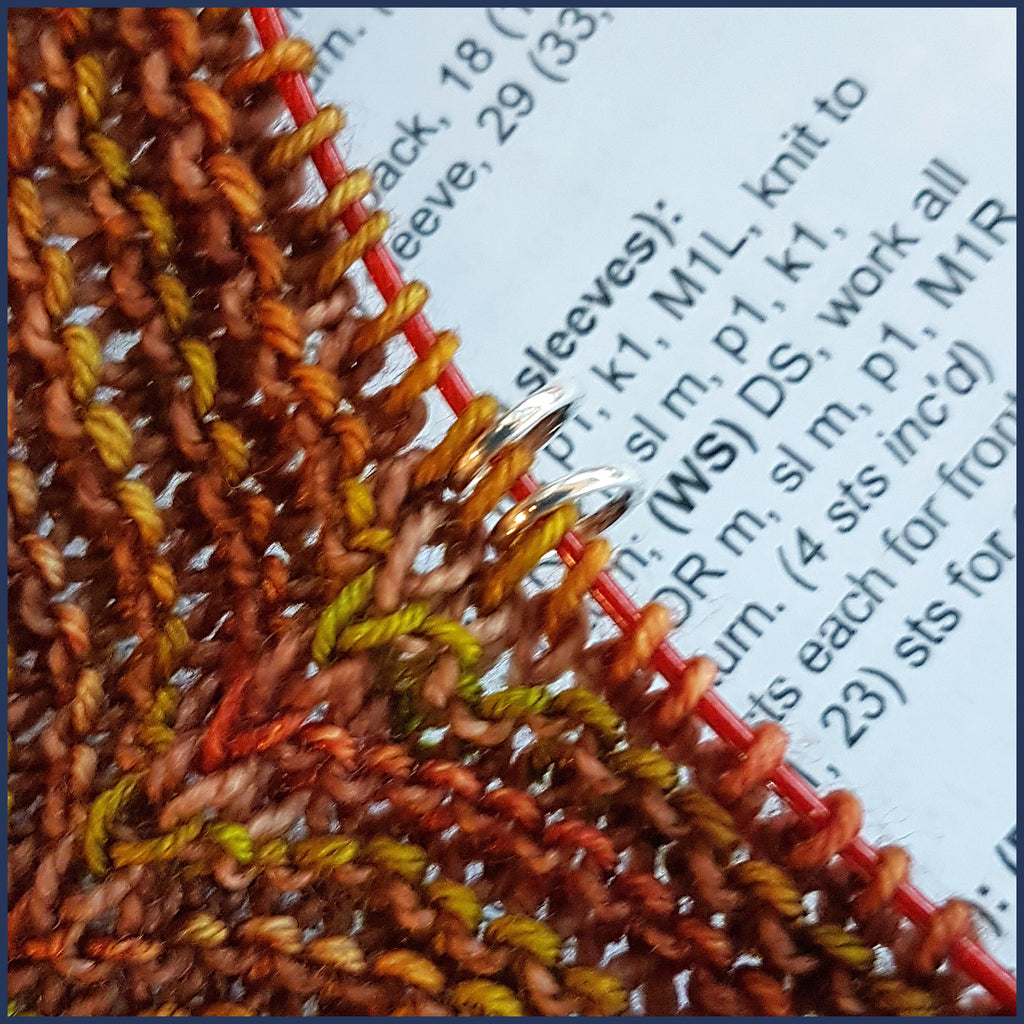 Silver Ring Stitch Markers