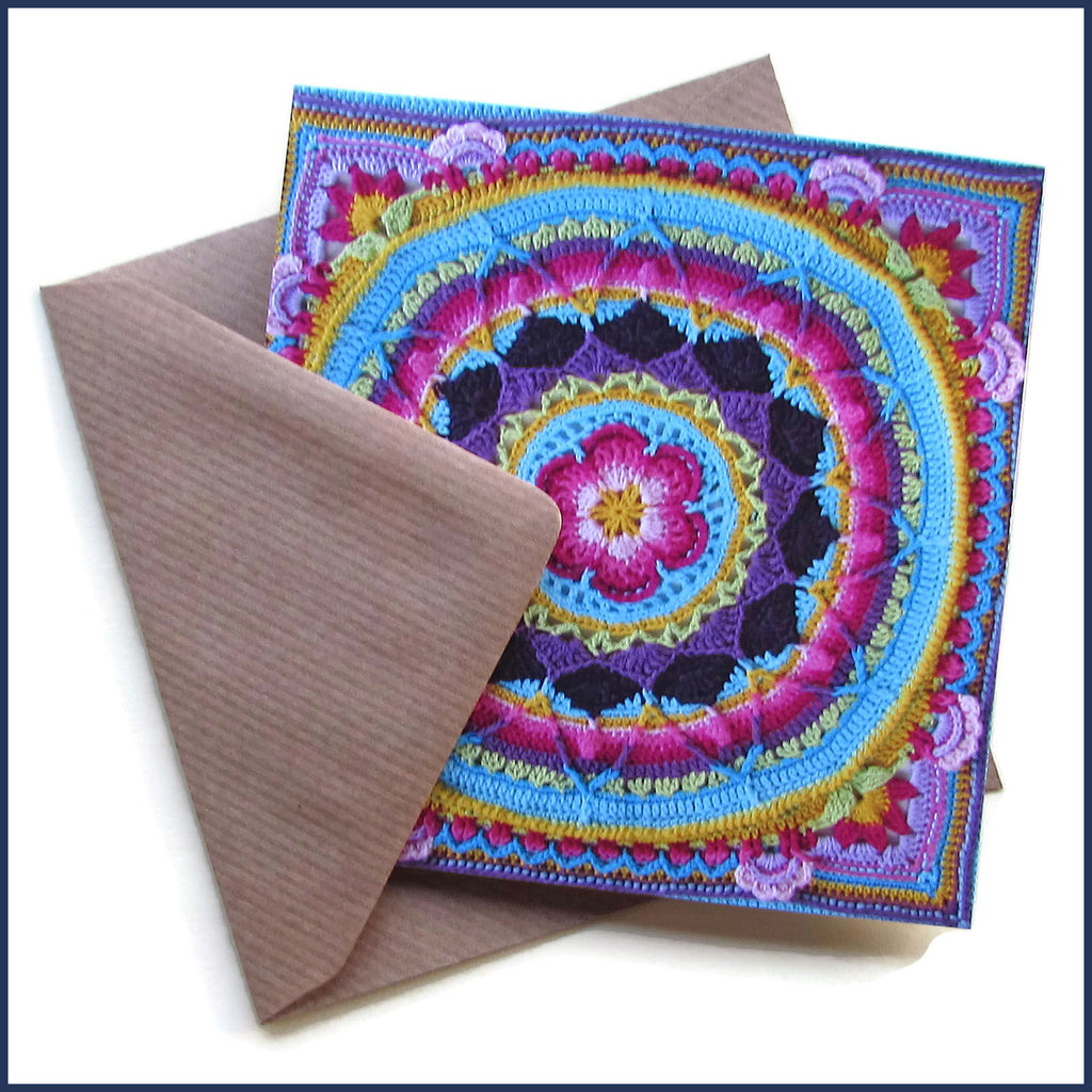 sophie's garden crochet card with envelope
