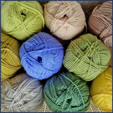 yarn balls for a crochet blanket