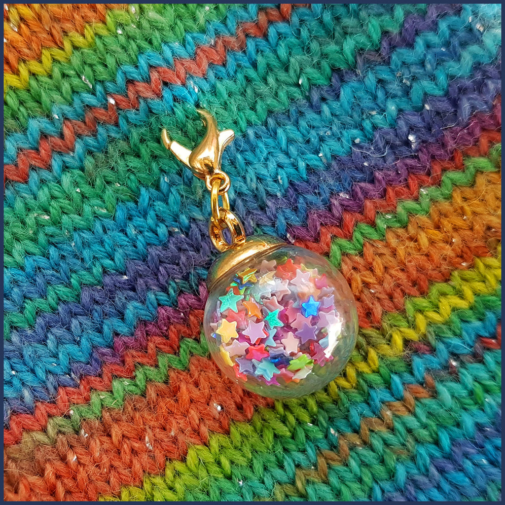 Star Ball Stitch Marker/Progress Keeper