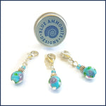 Tea Dance Glass Stitch Marker Set