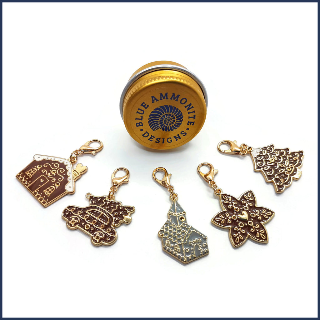 Vintage Christmas Stitch Marker Set