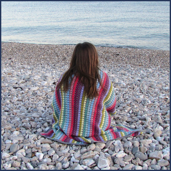 Vintage Rainbow Crochet Blanket Pattern