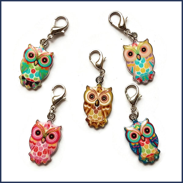 Wise Owl Stitch Marker Set