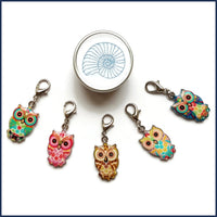 Wise Owl Stitch Marker Set